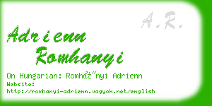 adrienn romhanyi business card